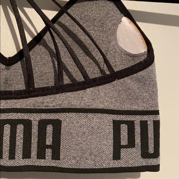 Puma Grey Sports Bra - Picture 7 of 8